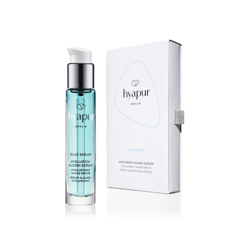 hyapur® Berlin Hyaluron-Algen-Serum. Blue Serum 15ml mit Hyaluronsäure und blauer Alge für strahlende Haut.