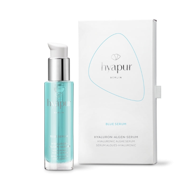 hyapur® Berlin Hyaluron-Algen-Serum. Blue Serum 50ml mit Hyaluronsäure und blauer Alge für strahlende Haut.