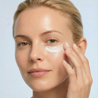 3. optional Serum und / oder Augencreme auftragen